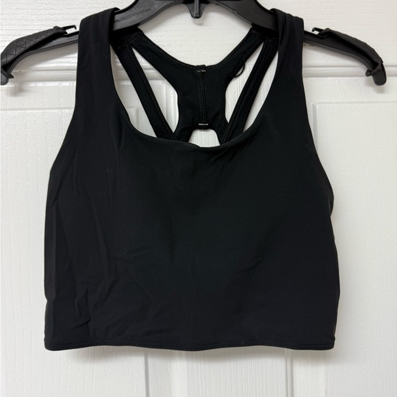 lululemon athletica Other - Lululemon Black Racerback Sports Bra with High Neckline size 6